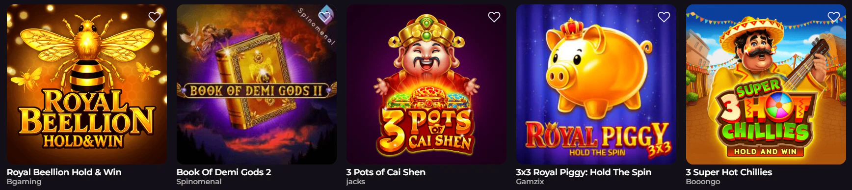 Catálogo de slots online y máquinas tragamonedas disponible en RockySpin Casino